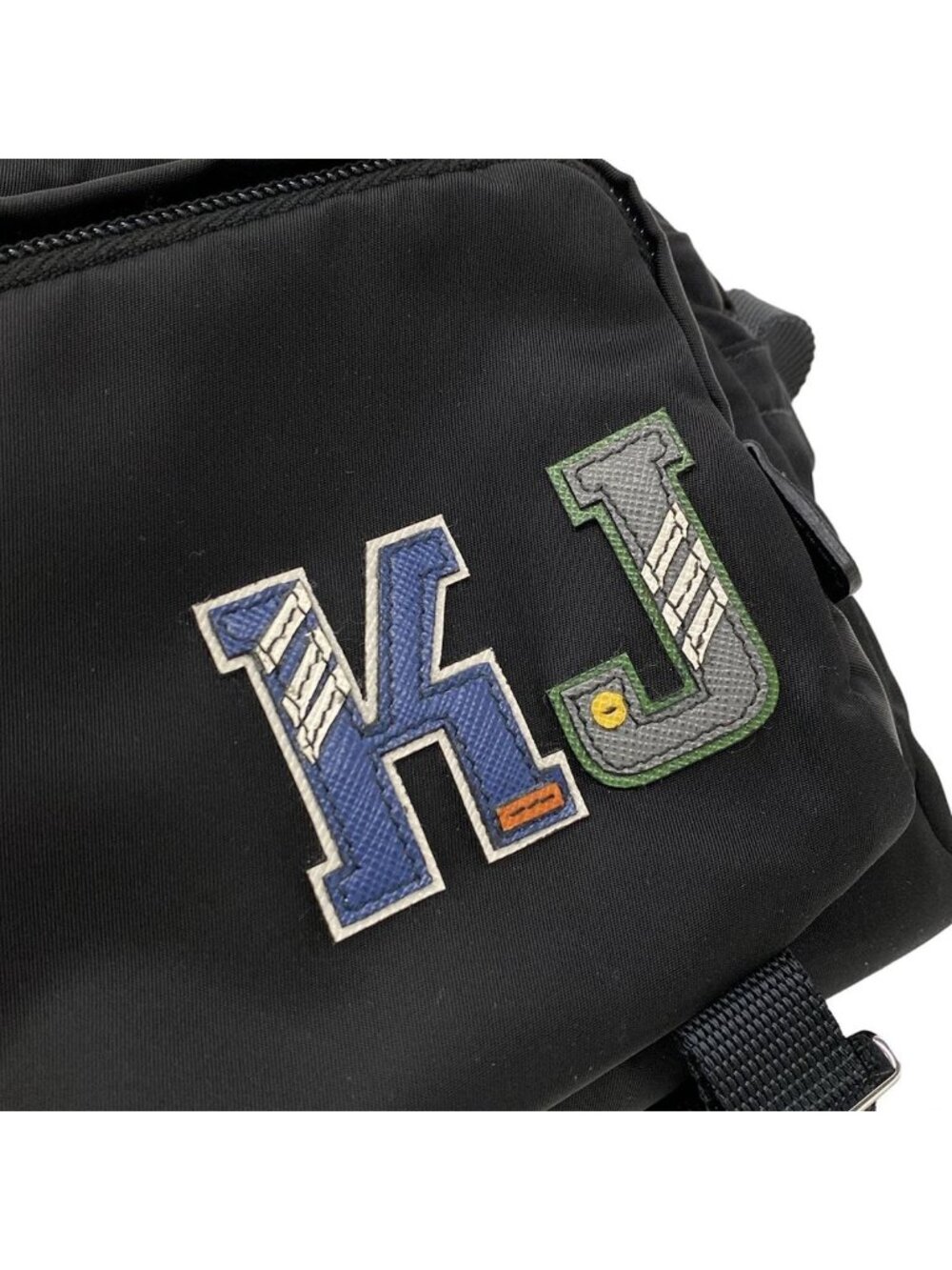 Prada Shoulder Bag Black Navy Multi Leather - Picture 15 of 15
